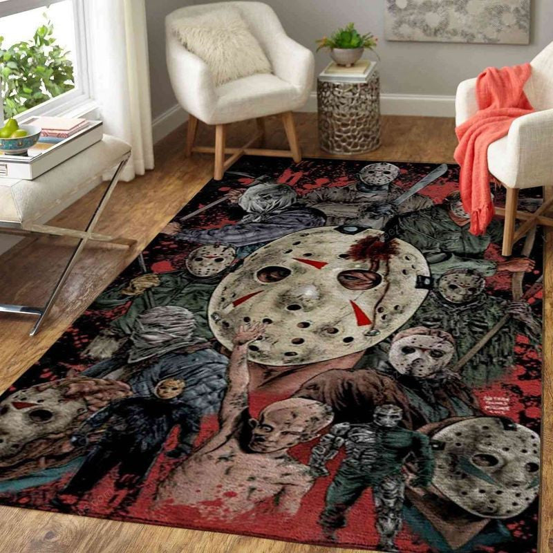 Jason Voorhees 2 Teppich, Teppiche - Outdoor Teppich, Teppich Wohnzimmer, Küchenteppich, Kinderzimmer, Modern