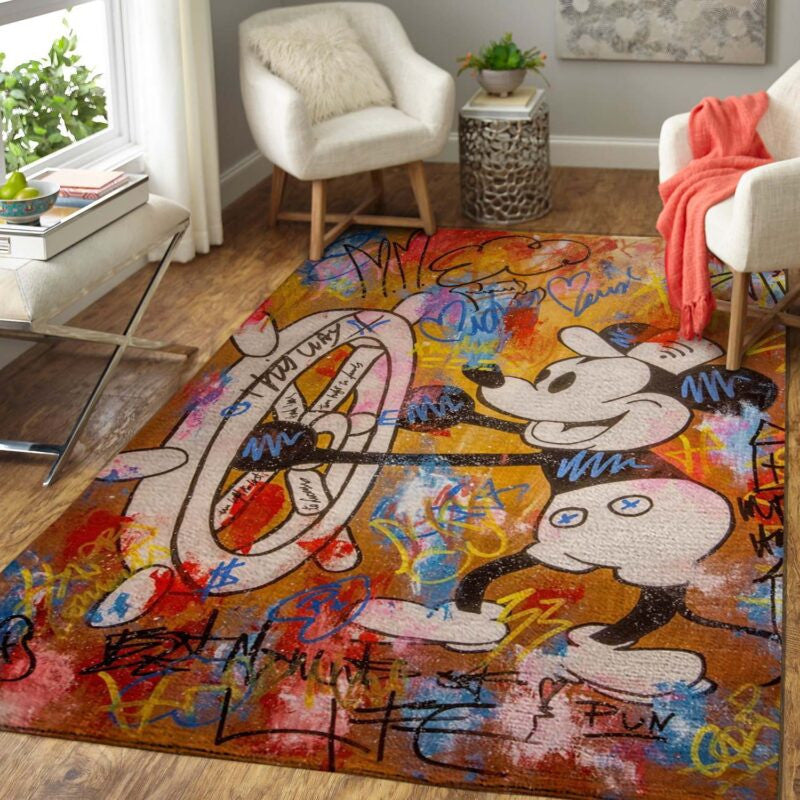 Mickey Disney 4 Teppich, Teppiche - Outdoor Teppich, Teppich Wohnzimmer, Küchenteppich, Kinderzimmer, Modern