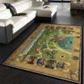 Harry Potter Hogwart Map Teppich, Teppiche - Outdoor Teppich, Teppich Wohnzimmer, Küchenteppich, Kinderzimmer, Modern