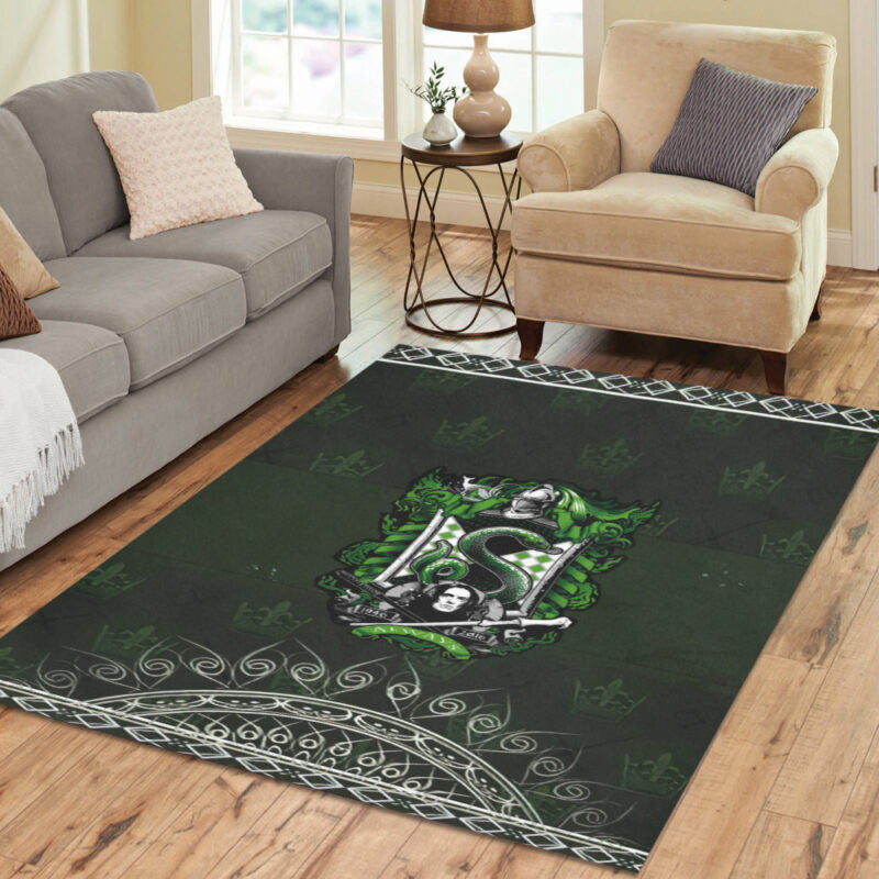 Harry Potter Serpiente Emblema Teppich, Teppiche - Outdoor Teppich, Teppich Wohnzimmer, Küchenteppich, Kinderzimmer, Modern