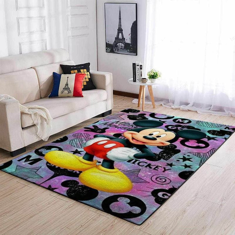 Mickey Mouse Disney 55 Teppich, Teppiche - Outdoor Teppich, Teppich Wohnzimmer, Küchenteppich, Kinderzimmer, Modern