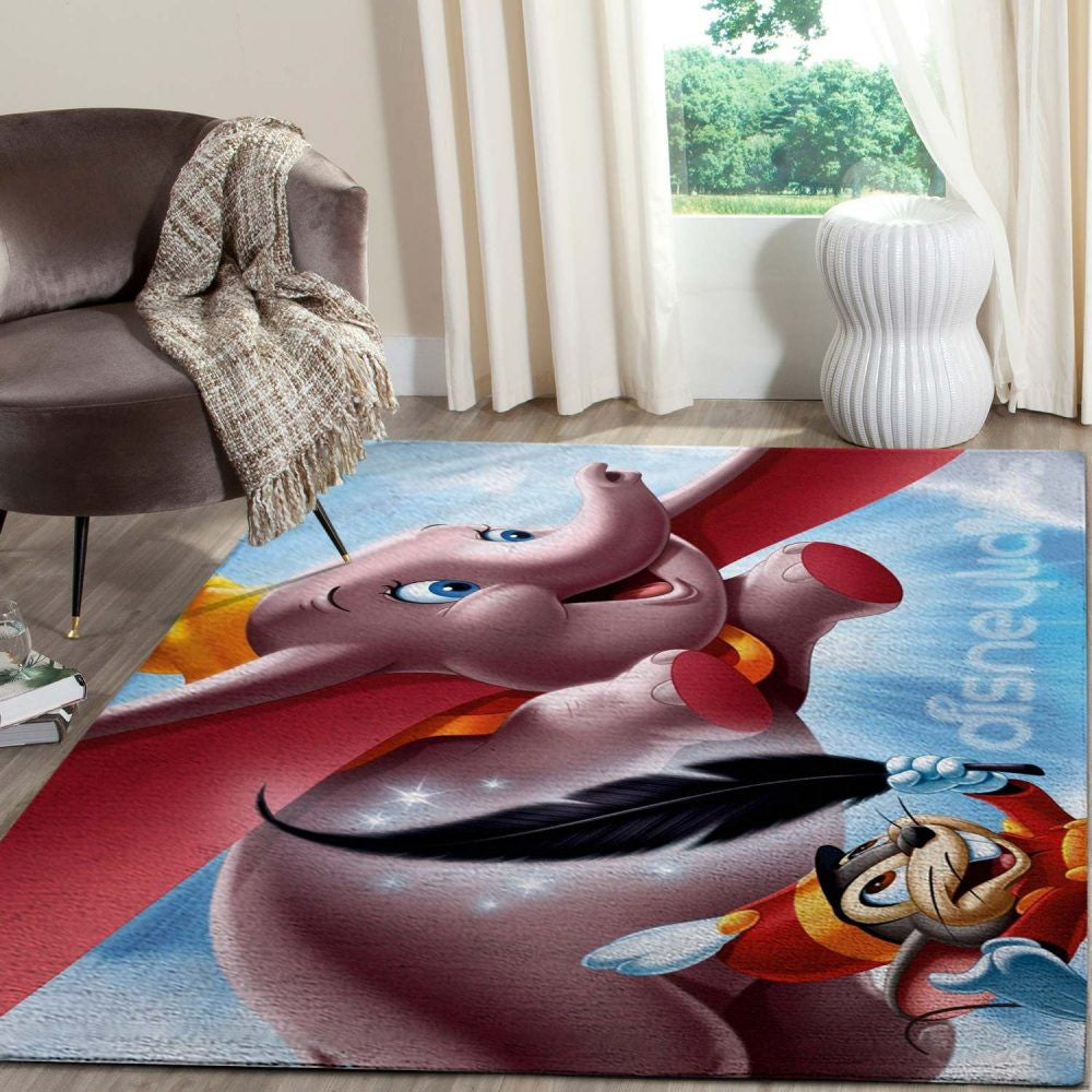 Dumbo Disney 8 Teppich, Teppiche - Outdoor Teppich, Teppich Wohnzimmer, Küchenteppich, Kinderzimmer, Modern