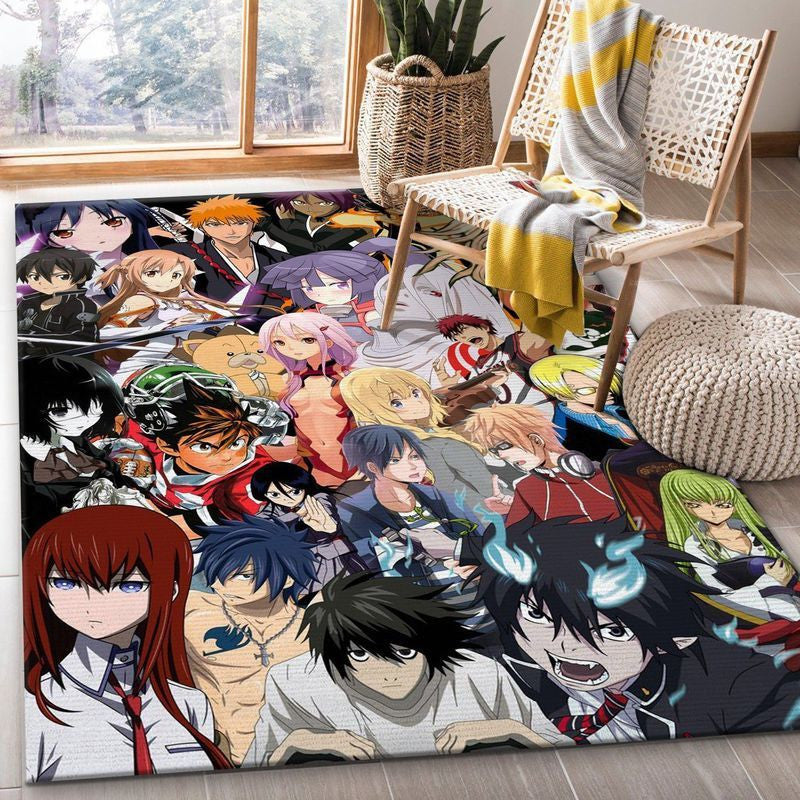All Characters Anime Manga Crossover 4 Teppich, Teppiche - Outdoor Teppich, Teppich Wohnzimmer, Küchenteppich, Kinderzimmer, Modern