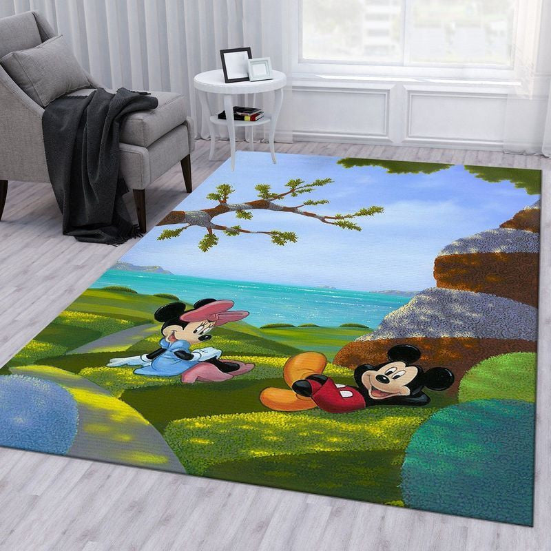 Mickey And Minnie Mouse Disney 9 Teppich, Teppiche - Outdoor Teppich, Teppich Wohnzimmer, Küchenteppich, Kinderzimmer, Modern