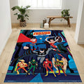 Dc Comics Tv Justice League Action Collage Teppich, Teppiche - Outdoor Teppich, Teppich Wohnzimmer, Küchenteppich, Kinderzimmer, Modern