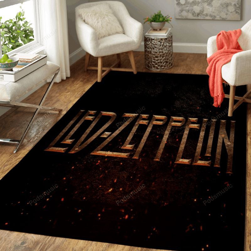 Led Zeppelin Music Symbols Art Ii Teppich, Teppiche - Outdoor Teppich, Teppich Wohnzimmer, Küchenteppich, Kinderzimmer, Modern