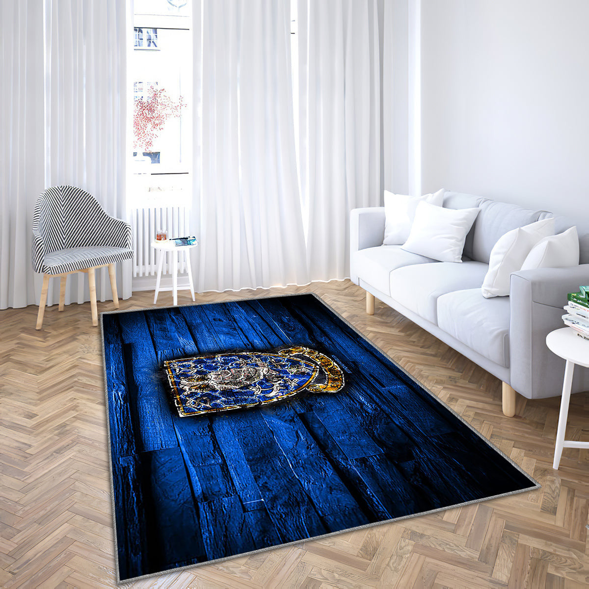 Sheffield Wednesday FC Teppich, Teppiche - Blau aus Holz Outdoor-Teppich, Wohnzimmerteppich, Küchenteppich, Kinderzimmer, modern