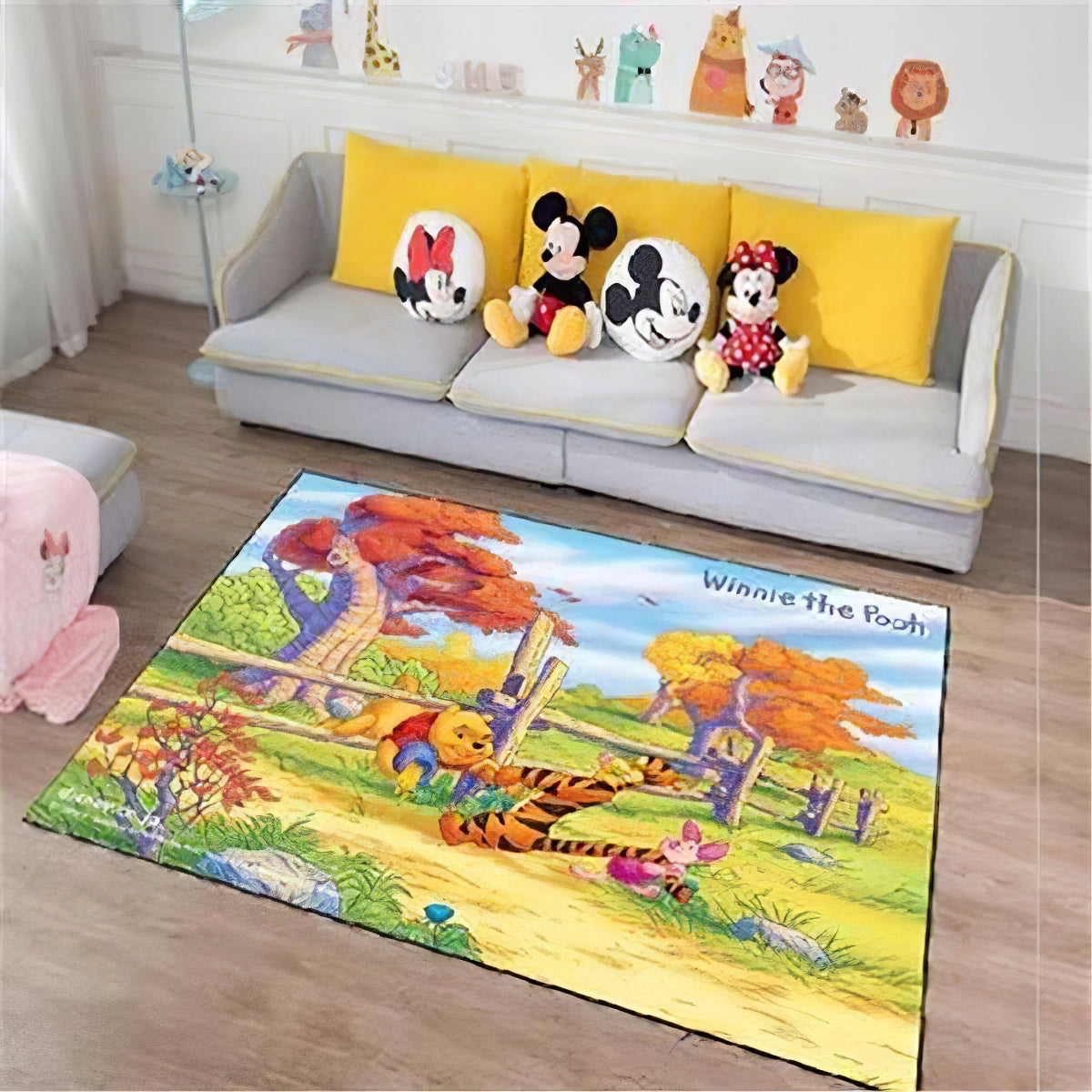 Disney Cartoon Mickey Und Minnie Mause Teppich, Teppiche - Outdoor Teppich, Teppich Wohnzimmer, Küchenteppich, Kinderzimmer, Modern