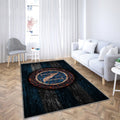 Napoli FC Fire Logo Teppich, Teppiche - Serie A Outdoor-Teppich, Wohnzimmerteppich, Küchenteppich, Kinderzimmer, modern