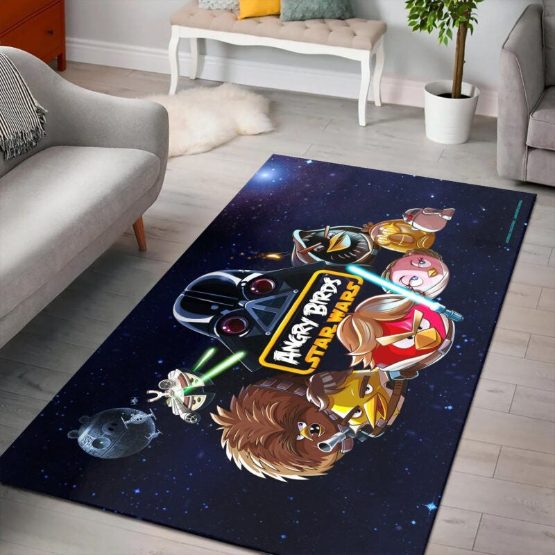 Angry Birds Star Warse Teppich, Teppiche - Outdoor Teppich, Teppich Wohnzimmer, Küchenteppich, Kinderzimmer, Modern