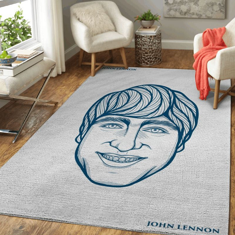 John Lennon The Beatles Song Art Teppich, Teppiche - Outdoor Teppich, Teppich Wohnzimmer, Küchenteppich, Kinderzimmer, Modern