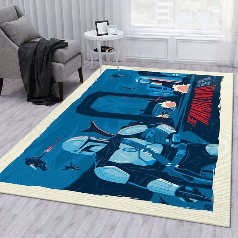 Mandalorian Baby Yoda Star Wars 107 Teppich, Teppiche - Outdoor Teppich, Teppich Wohnzimmer, Küchenteppich, Kinderzimmer, Modern