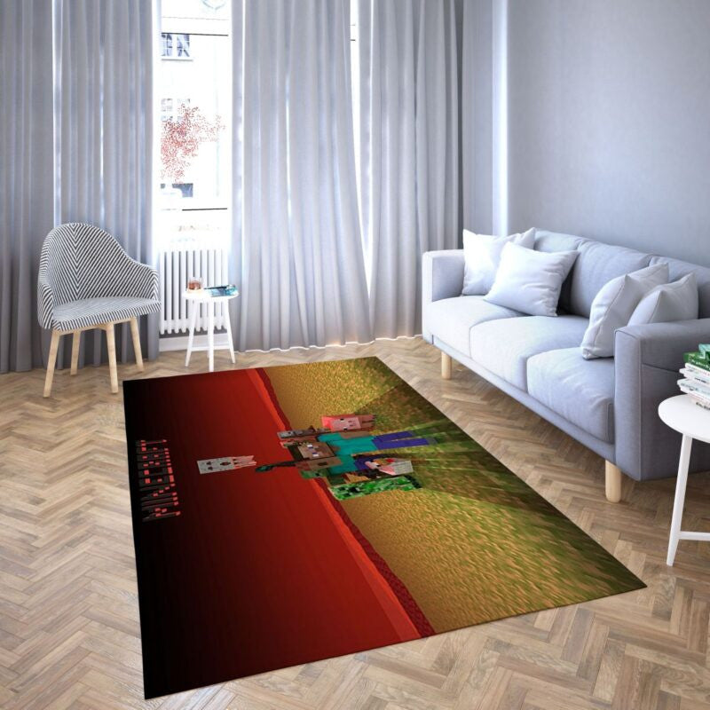 Minecraft Steve Spiel Favorit 11 Teppich, Teppiche - Outdoor Teppich, Teppich Wohnzimmer, Küchenteppich, Kinderzimmer, Modern