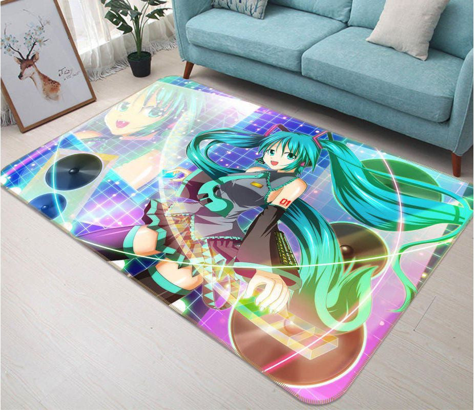 Hatsune Miku Anime 71 Teppich, Teppiche - Outdoor Teppich, Teppich Wohnzimmer, Küchenteppich, Kinderzimmer, Modern
