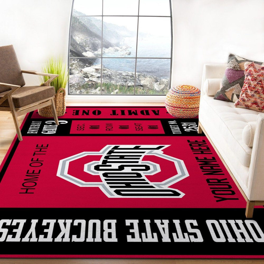 Ohio State Buckeyes Teppich, Teppiche - Outdoor Teppich, Teppich Wohnzimmer, Küchenteppich, Kinderzimmer, Modern