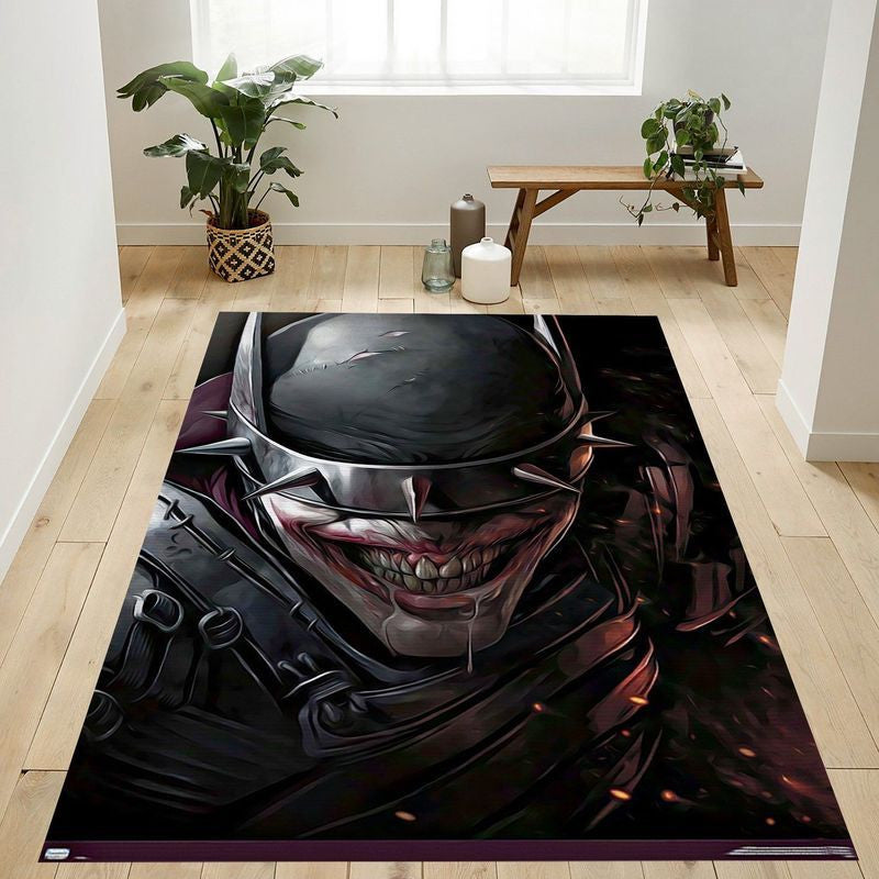 Dc Comics The Batman Who Laughs Face Teppich, Teppiche - Outdoor Teppich, Teppich Wohnzimmer, Küchenteppich, Kinderzimmer, Modern