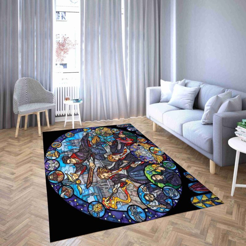 Glasmalerei Popkultur Teppich, Teppiche - Outdoor Teppich, Teppich Wohnzimmer, Küchenteppich, Kinderzimmer, Modern