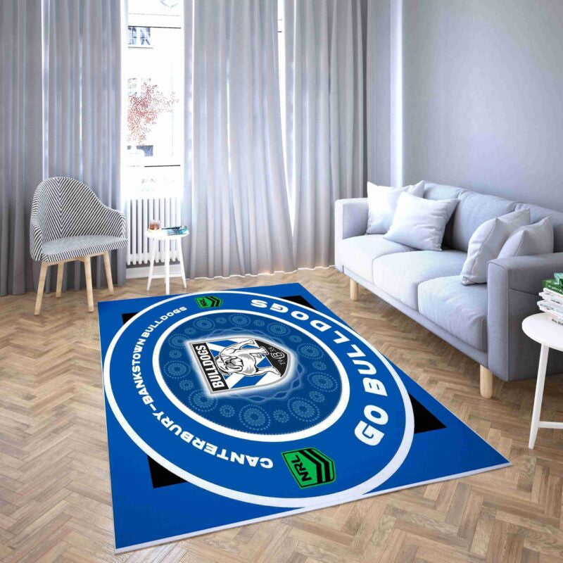 Canterbury Bulldogs Teppich, Teppiche - Outdoor Teppich, Teppich Wohnzimmer, Küchenteppich, Kinderzimmer, Modern