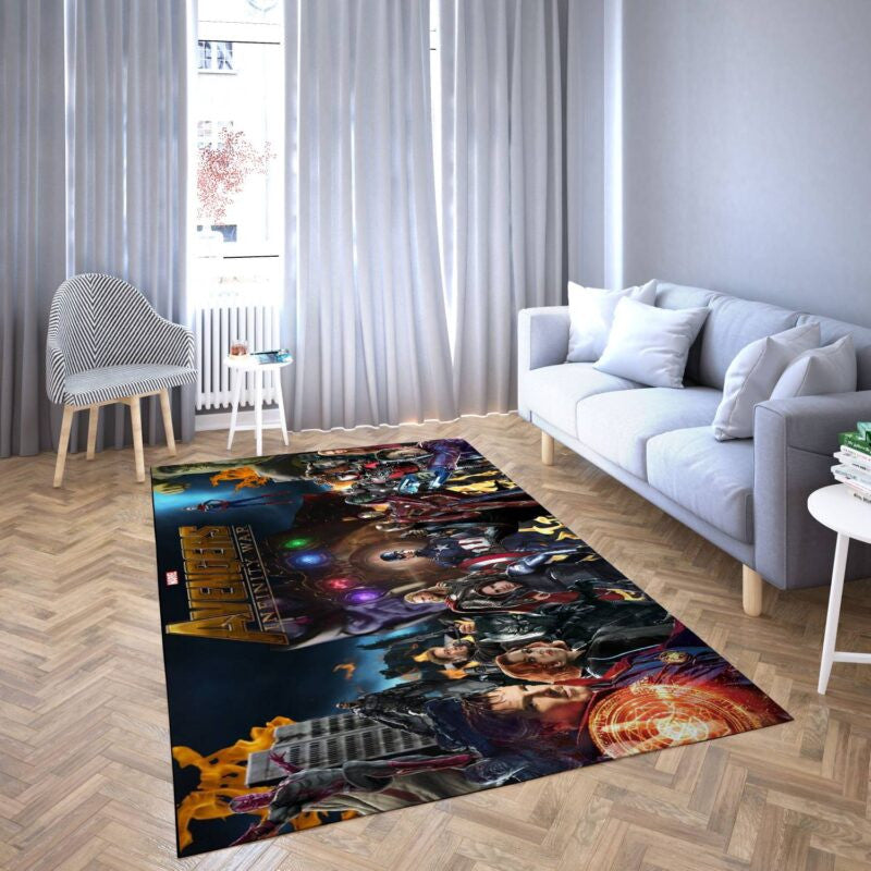 Marvel Avengers Alle Helden 9 Teppich, Teppiche - Outdoor Teppich, Teppich Wohnzimmer, Küchenteppich, Kinderzimmer, Modern