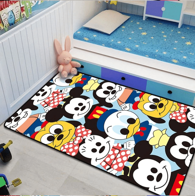 Disney Mickey Minnie Mouse 37 Teppich, Teppiche - Outdoor Teppich, Teppich Wohnzimmer, Küchenteppich, Kinderzimmer, Modern