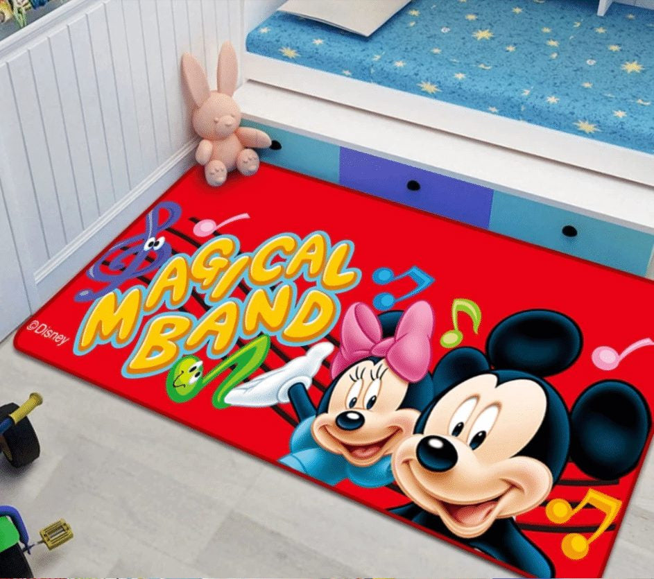 Disney Mickey Minnie Mouse 41 Teppich, Teppiche - Outdoor Teppich, Teppich Wohnzimmer, Küchenteppich, Kinderzimmer, Modern