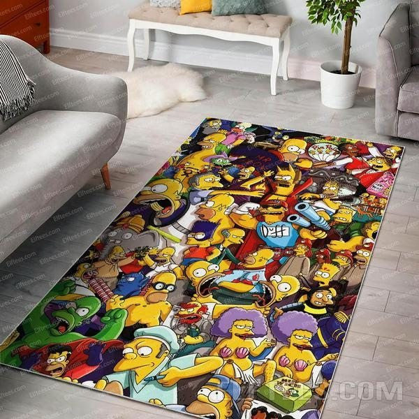 Los Simpsons 1 Teppich, Teppiche - Outdoor Teppich, Teppich Wohnzimmer, Küchenteppich, Kinderzimmer, Modern