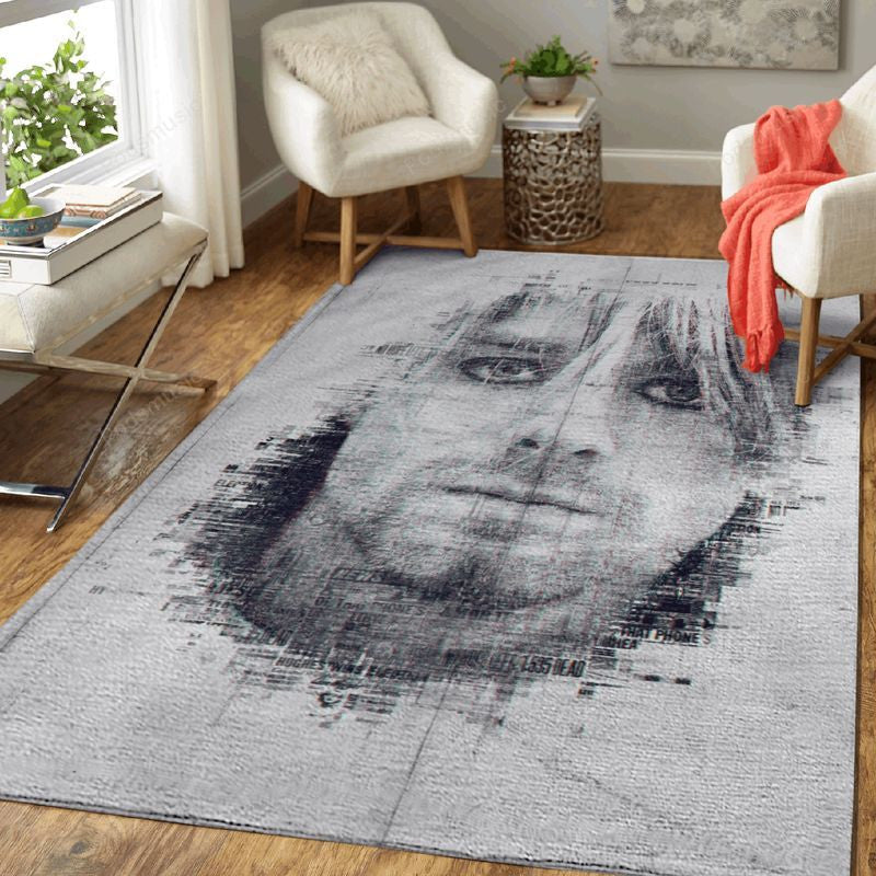Kurt Cobain 5 Music Art Teppich, Teppiche - Outdoor Teppich, Teppich Wohnzimmer, Küchenteppich, Kinderzimmer, Modern