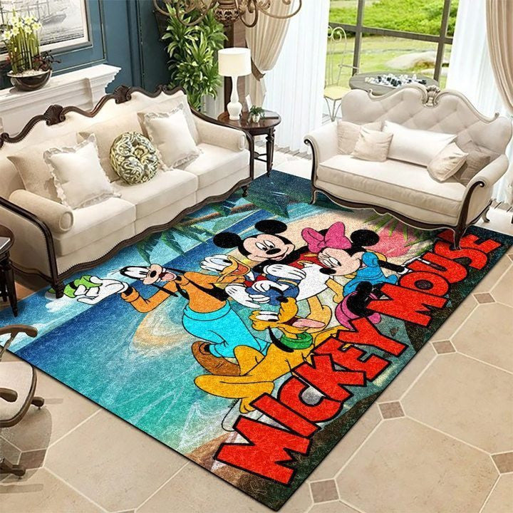 Mickey Disney 8 Teppich, Teppiche - Outdoor Teppich, Teppich Wohnzimmer, Küchenteppich, Kinderzimmer, Modern
