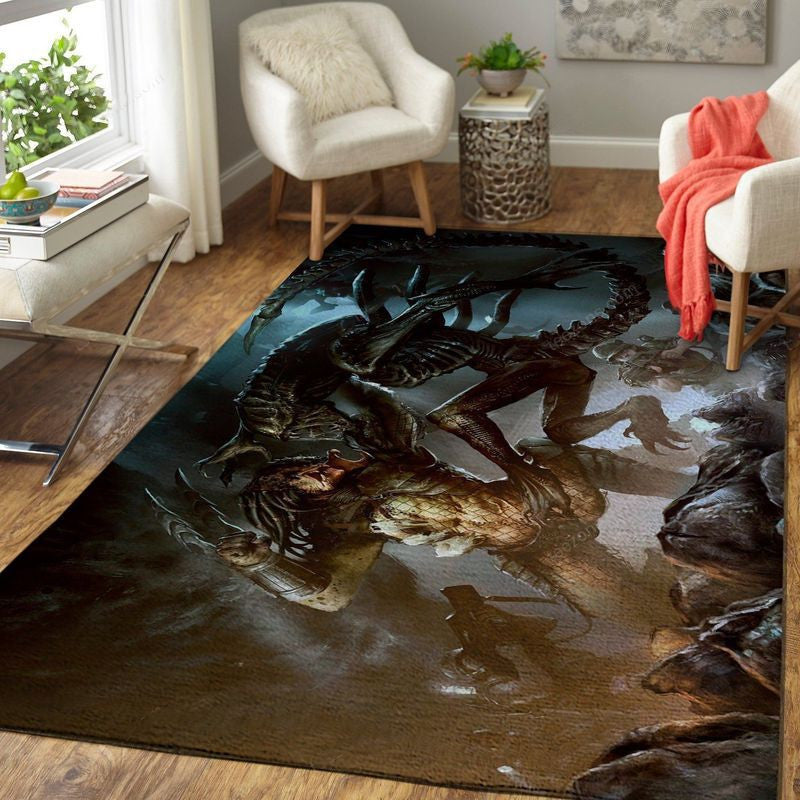 Alien Vs Predator 6 Teppich, Teppiche - Outdoor Teppich, Teppich Wohnzimmer, Küchenteppich, Kinderzimmer, Modern