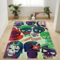 Dc Comics Movie Suicide Squad Faces Teppich, Teppiche - Outdoor Teppich, Teppich Wohnzimmer, Küchenteppich, Kinderzimmer, Modern