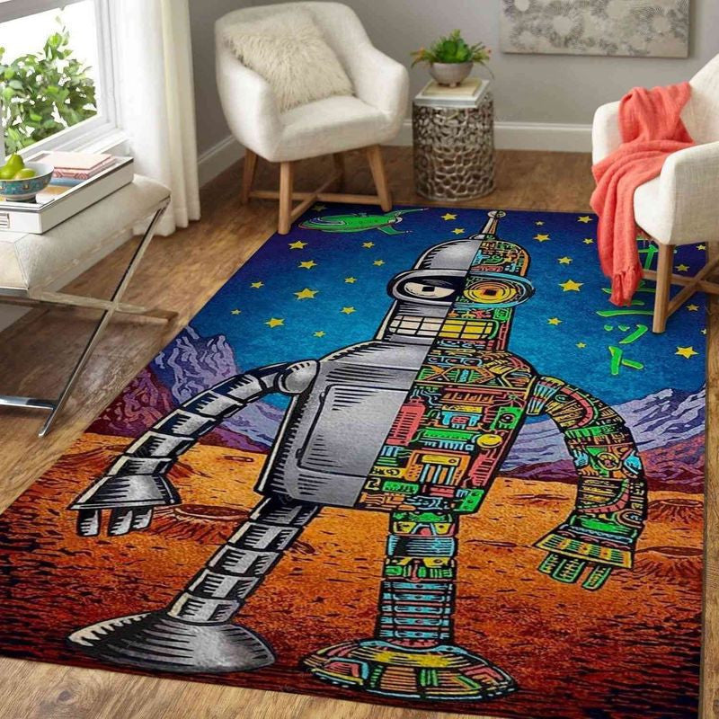 Bender Bending Rodr Guez 1 Teppich, Teppiche - Outdoor Teppich, Teppich Wohnzimmer, Küchenteppich, Kinderzimmer, Modern