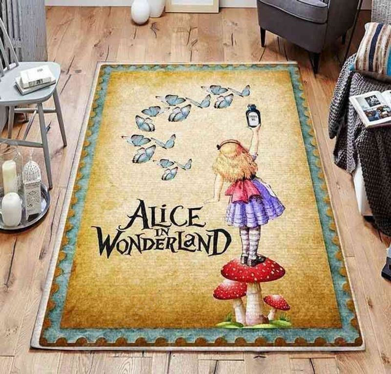 Alice In Wonderland 5 Teppich, Teppiche - Outdoor Teppich, Teppich Wohnzimmer, Küchenteppich, Kinderzimmer, Modern