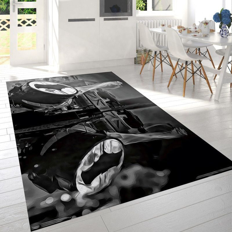 Dc Comics Movie Justice League The Bat Signal Teppich, Teppiche - Outdoor Teppich, Teppich Wohnzimmer, Küchenteppich, Kinderzimmer, Modern