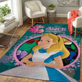 Alice Disney Im Wunderland Teppich, Teppiche - Outdoor Teppich, Teppich Wohnzimmer, Küchenteppich, Kinderzimmer, Modern