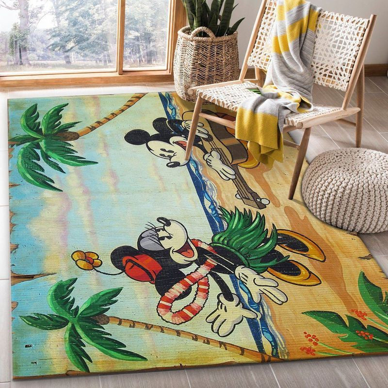 Mickey And Minnie Mouse Disney 15 Teppich, Teppiche - Outdoor Teppich, Teppich Wohnzimmer, Küchenteppich, Kinderzimmer, Modern