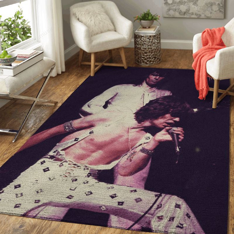 Mick Jagger Performs Music Artist Art Ii Teppich, Teppiche - Outdoor Teppich, Teppich Wohnzimmer, Küchenteppich, Kinderzimmer, Modern