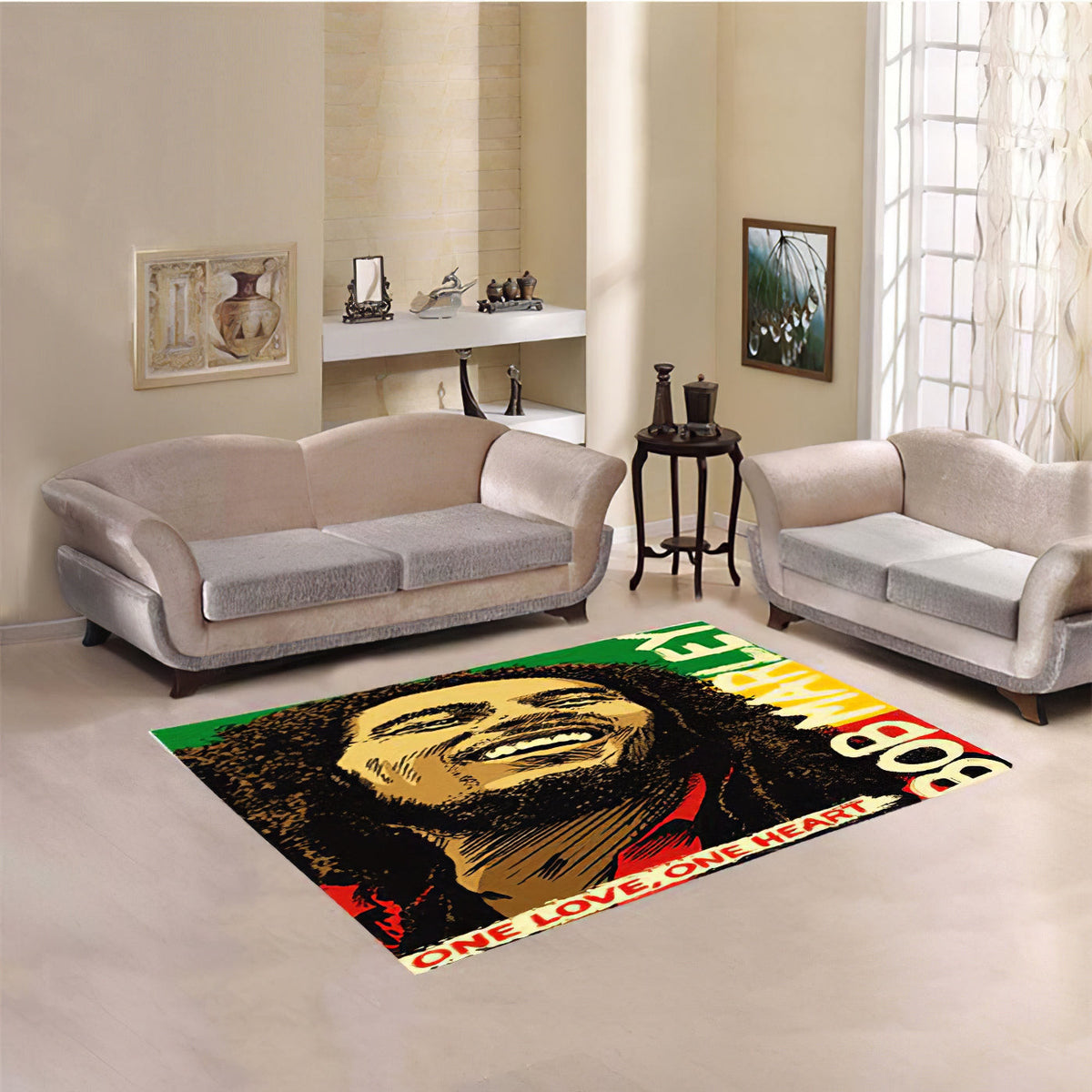 Bob Marley 2 Teppich, Teppiche - Outdoor Teppich, Teppich Wohnzimmer, Küchenteppich, Kinderzimmer, Modern