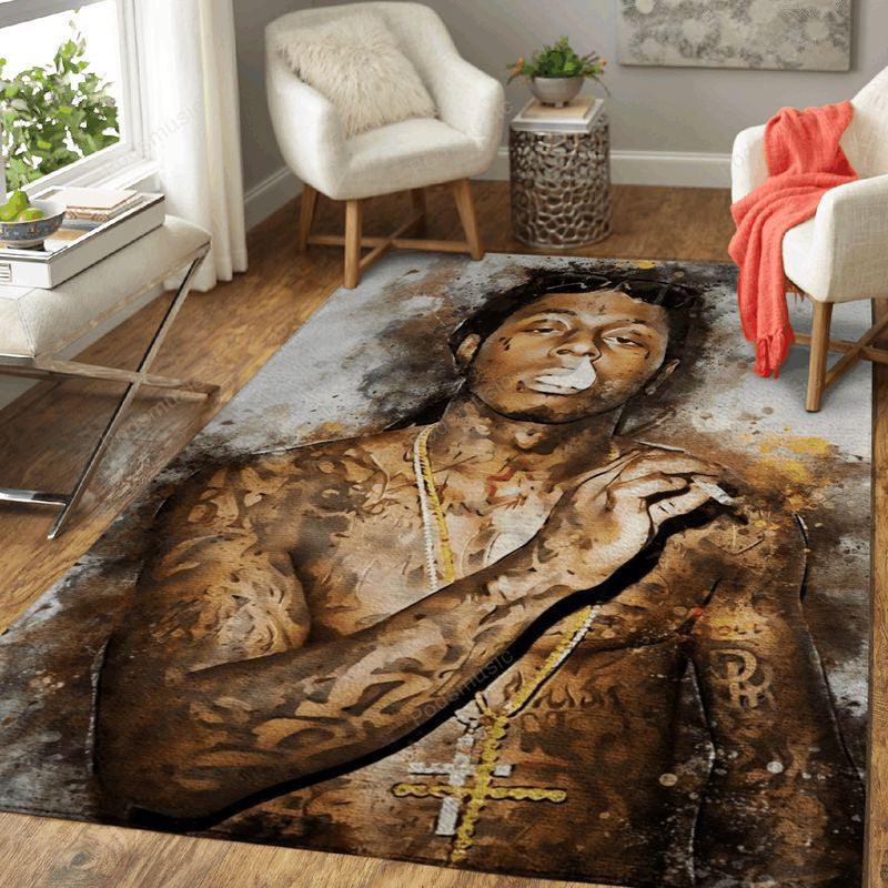 Lil Wayne Rapper Music World Art Teppich, Teppiche - Outdoor Teppich, Teppich Wohnzimmer, Küchenteppich, Kinderzimmer, Modern