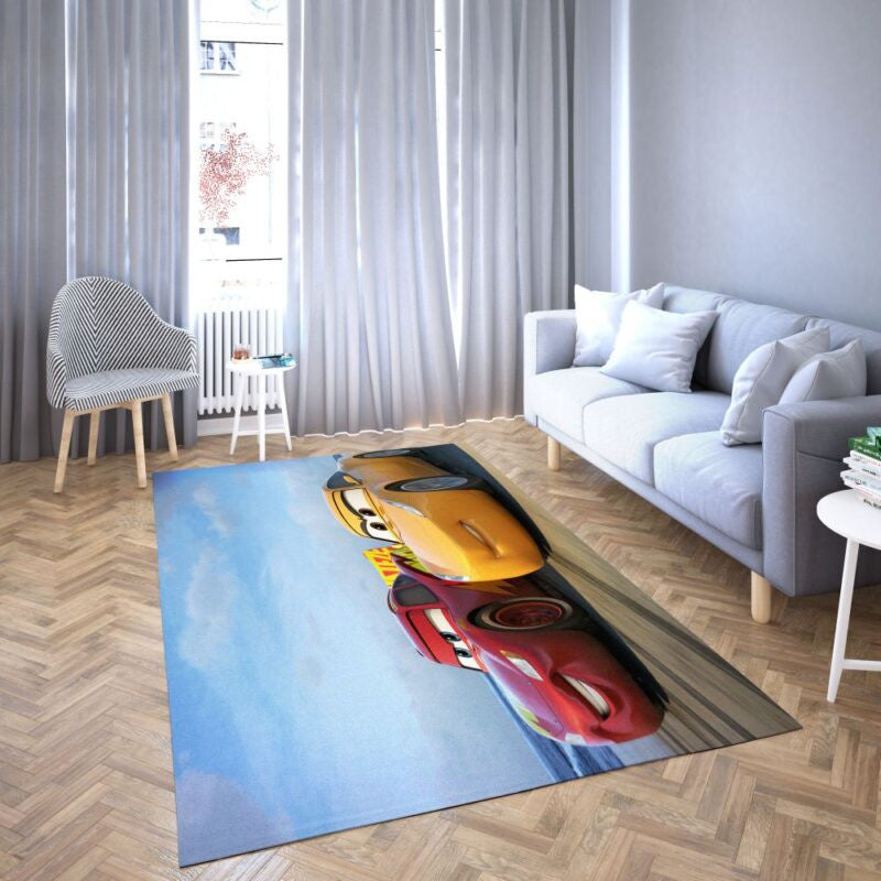 Lightning Mcqueen Car Of Disney1008 Teppich, Teppiche - Outdoor Teppich, Teppich Wohnzimmer, Küchenteppich, Kinderzimmer, Modern