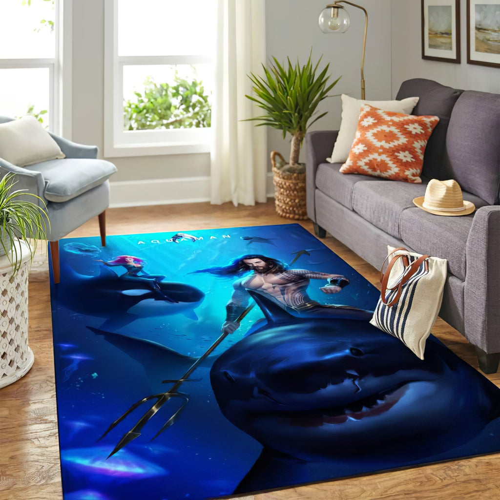 Aquaman Teppich, Teppiche - Outdoor Teppich, Teppich Wohnzimmer, Küchenteppich, Kinderzimmer, Modern