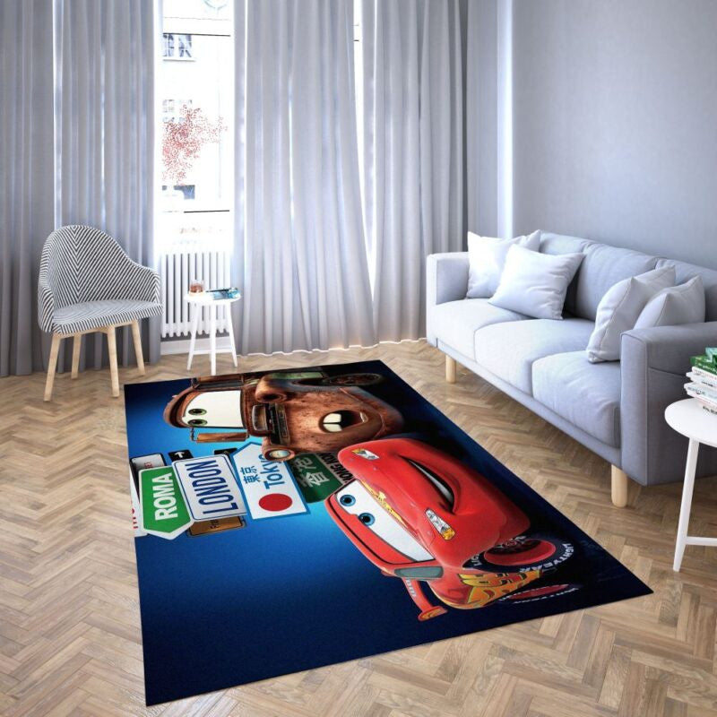 Lightning Mcqueen Car Of Disney 41 Teppich, Teppiche - Outdoor Teppich, Teppich Wohnzimmer, Küchenteppich, Kinderzimmer, Modern