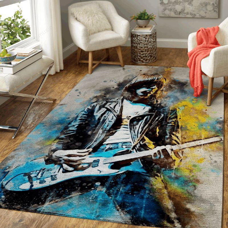 Johnny Ramone Music World Art Teppich, Teppiche - Outdoor Teppich, Teppich Wohnzimmer, Küchenteppich, Kinderzimmer, Modern