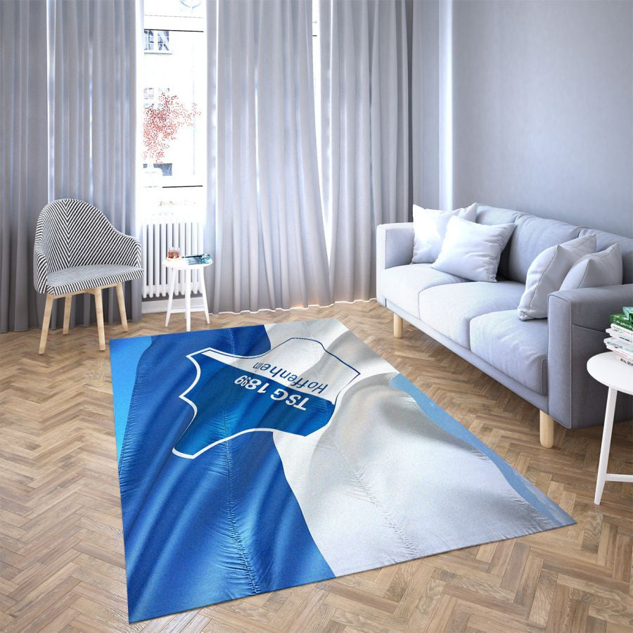 Hoffenheim LieblingsFußballverein 1 Teppich, Teppiche - Outdoor Teppich, Teppich Wohnzimmer, Küchenteppich, Kinderzimmer, Modern