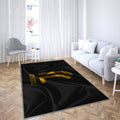 Juventus FC Teppich, Teppiche - Schwarze Seide Outdoor-Teppich, Wohnzimmerteppich, Küchenteppich, Kinderzimmer, modern