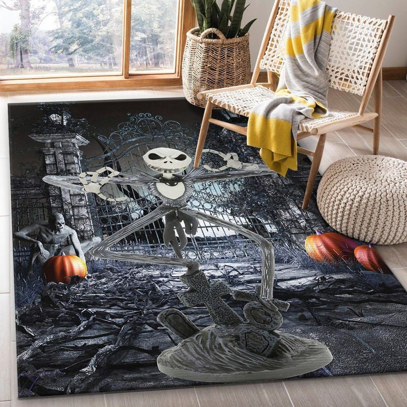 Disney Jack Skellington The Nightmare Teppich, Teppiche - Outdoor Teppich, Teppich Wohnzimmer, Küchenteppich, Kinderzimmer, Modern