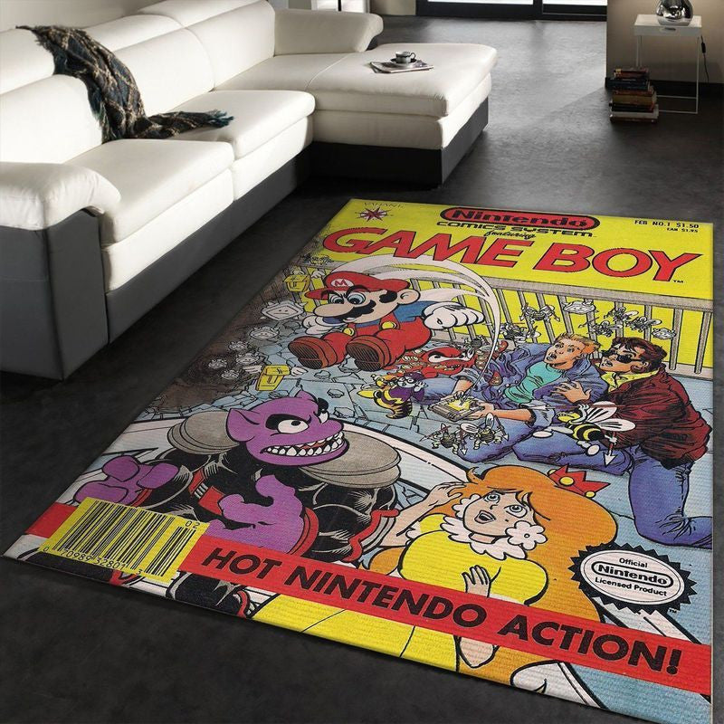 Game Boy Nintendo Switch Gaming Teppich, Teppiche - Outdoor Teppich, Teppich Wohnzimmer, Küchenteppich, Kinderzimmer, Modern