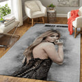 Miley Cyrus Sketch Sketch Greatest Musician Art Teppich, Teppiche - Outdoor Teppich, Teppich Wohnzimmer, Küchenteppich, Kinderzimmer, Modern