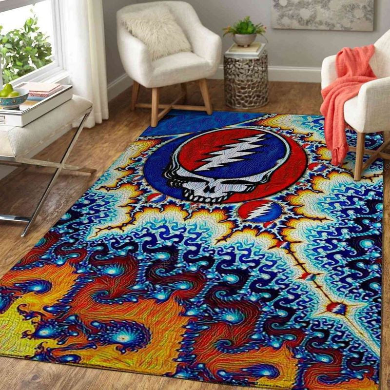 Grateful Dead Band 7 Teppich, Teppiche - Outdoor Teppich, Teppich Wohnzimmer, Küchenteppich, Kinderzimmer, Modern