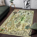 Oz Map Teppich, Teppiche - Outdoor Teppich, Teppich Wohnzimmer, Küchenteppich, Kinderzimmer, Modern