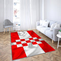 Flag Of Hamm Silk Texture Teppich, Teppiche - Rot-Weiße Seidenflagge Outdoor Teppich, Teppich Wohnzimmer, Küchenteppich, Kinderzimmer, Modern